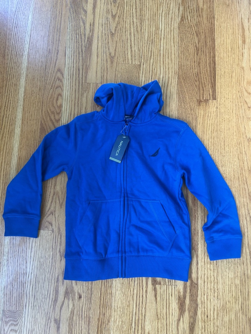 Nautica Kids Blue Full-Zip Hooded Sweatshirt